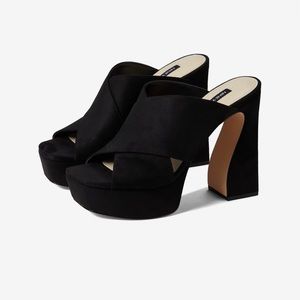 Nine West Girlz 2 Black Platform Heels 7.5 (NIB)